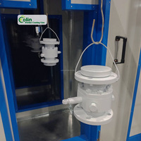 Ligne de revêtement électrostatique semi-automatique clé en main avec système complet de prétraitement par pulvérisation, cabine de pulvérisation et four de cuisson