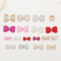 Accessoires faits main : Nœuds en strass pour décoration de coques de téléphone, bijoux, design zircon, breloques 3D pour chaussures DIY