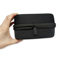 Étui de transport portable en EVA noir, étanche, avec fermeture éclair, en tissu tricoté, pour rangement vide