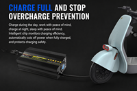 Chargeur de batterie lithium-ion 72V 15A pour moto et scooter électriques, pack Li-Ion 20S, sortie 84V, intelligent, portable, certifié CE