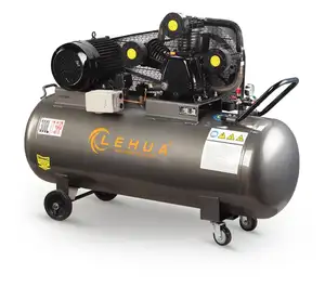 Compressor de ar de pistão OEM 8 Bar 7.5HP Compressor industrial portátil de 500 litros com unidade de 3 cilindros acionado por correia