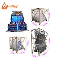 Machine d'arcade simulateur de pêche de luxe pour 4 joueurs, grand écran, à monnayeur, jeu de pêche en haute mer pour parc d'attractions