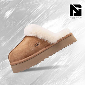 Ugg Disquette Slipper Wmns 'châtaigne' Ugg Pantoufles moelleuses de luxe de haute qualité pour femmes Nouveaux styles - Product Image 1