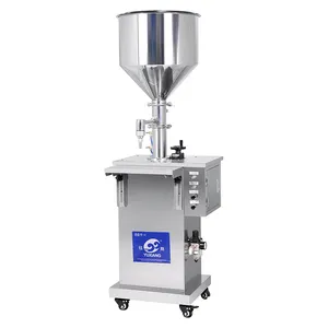 semi-automatic vertical type pneumatic yogurt/ edible oil filling machine