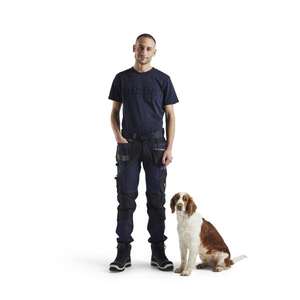 BLAKLADER - 159913438699C46 Craftsman <b>trousers</b> with <b>stretch</b> Dark navy/<b>Black</b> - EAN 7330509692851 <b>WORK</b> <b>TROUSERS</b> - Product Image 3