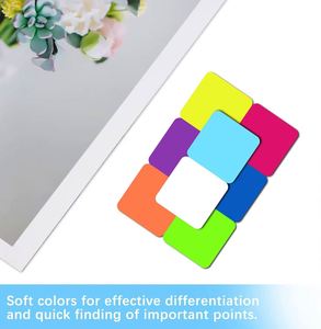 Bloc de Notas Adhesivas Kawaii de 160 Hojas, 8 Colores, en Forma de Cubo, Translúcido, Resistente al Agua y Modificable - Product Image 5
