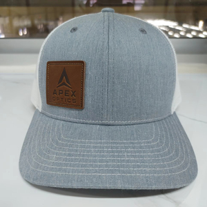 Cá Nhân Tùy Chỉnh 112 Phong Cách Trucker Da Vá Hat Cho Nam Giới Và Phụ Nữ, <span class=keywords><strong>6</strong></span> Bảng Điều Chỉnh Cấu Trúc Mũ Bóng Chày Với Snapback Bao Vây - Product Image 1