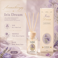 Coffrets diffuseurs de parfum d'ambiance French Garden pour la maison et la chambre, avec ornement, parfum floral, huile solide écologique, coffret cadeau