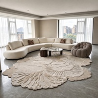 Tapis tufté à la main décoratif pour chambre à coucher, chambre d'amis, coin lecture, bureau et projets d'aménagement intérieur résidentiel