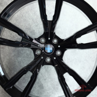 Rines Monobloque Forjados Personalizados de 18 19 20 21 22 Pulgadas, Color Negro Brillante, Estilo 5x120 437M, Cóncavos Profundos para BMW X5 E70 F15 X5M X6M
