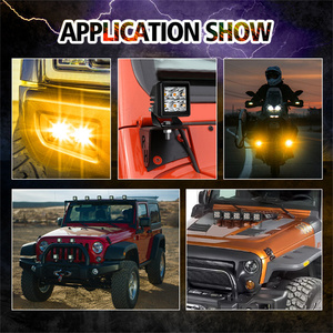 Satu Set Dua 12V 2 Inci 20W Putih atau Amber Spot Beam Off Road 4X4 Led Pod Light - Product Image 6