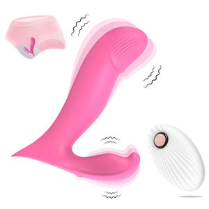 Dildo Vibratore con Ventosa per Stimolazione del Punto G, Vaginale e Anale, in Silicone Morbido, con 10 Modalità di Spinta e 8 Modalità di Vibrazione - Product Image 2