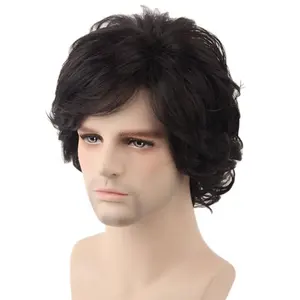 Premade High Grade Black Indian Human Hair Prosthesis Pieces Medium Heavy Density Advanced Hair Systems Toupee with Baby Hair