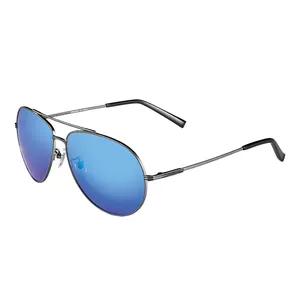 N6363 occhiali da sole In metallo polarizzati TAC di alta qualità occhiali da sole pilota da uomo per aviazione genitore-figlio con MOQ basso In stock