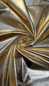 Kreppigkeit Kam Spandex individuell dehnbar heißgeprägt Silberfolie metallisch Spandex Fleckenstoff vom Hof