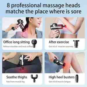 Mini Pistola <span class=keywords><strong>de</strong></span> Masaje con Envío Gratuito, 6 Velocidades, Recargable, Duración <span class=keywords><strong>de</strong></span> 4 a 6 Horas, Uso Corporal, Opciones en Gris/Negro/Verde - Product Image 4