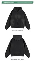 Blouson Bomber Zippé en Polaire Lourd 355 GSM pour Homme, Teint en Pièce, Effet Monkey Fade, Délavé Vintage, Dégradé Automne, Personnalisé