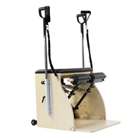 Machine de Pilates classique en érable blanc avec logo personnalisé ROUSER OEM, chaise Wunda pour studio, salle de sport à domicile.