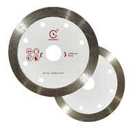 Lame de scie circulaire en diamant nitruré industrielle directe d'usine 4,5 pouces 114 mm à bord continu, disque de coupe et de meulage à haute efficacité