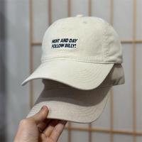 Gorra de béisbol bordada con letras de otoño, unisex, de ala ancha, estilo casual/deportivo, de tela de algodón, ajustable, con corona suave, sombrero para el sol
