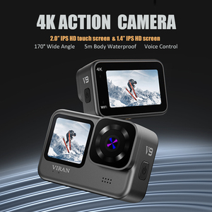Caméra d'action Viran 4K avec stabilisation 6 axes, caméra <span class=keywords><strong>HD</strong></span> sous-marine <span class=keywords><strong>Pro</strong></span> 2.0, écran tactile, commande vocale, caméra de vlog, caméra sportive CMOS - Product Image 2