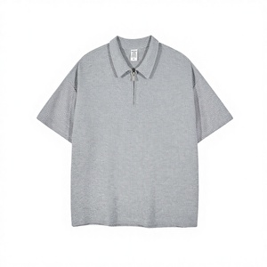 Camisetas Térmicas de Gran Tamaño para Hombre, Diseño Nuevo 2022, Tejido de Punto Grueso, 260 g/m², Estilo Hip Hop, Lisas, Teñidas, Casuales - Product Image 3