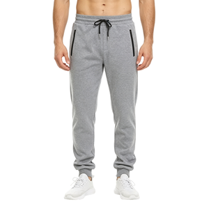 <span class=keywords><strong>Pantalon</strong></span> de <span class=keywords><strong>jogging</strong></span> en molleton pour homme avec logo personnalisé, coupe ajustée, pour le sport et les activités de plein air, en polyester et coton - Product Image 1