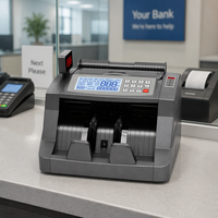 Compteur de billets de qualité professionnelle avec détecteur UV/MG, écran LCD, détecteur de devises, utilisation mondiale