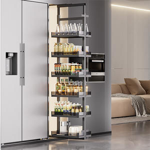 Выдвижная корзина для кухонного шкафа, ультраузкая выдвижная корзина для хранения закусок - Product Image 1