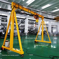Grue portative à portique mobile de 0,5 tonne, 1 tonne, 2 tonnes pour levage en atelier