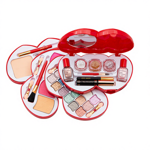 C-921 Trousse de maquillage double cœur - Ensemble de cosmétiques tout-en-un (Cadeau) - Product Image 1