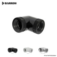Adaptateur pivotant à double filetage interne Barrow G1/4 90° TWT90SSN pour connecteur de refroidissement liquide d'ordinateur