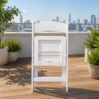 Chaises pliantes de jardin MULIGNA de haute qualité, chaises en plastique blanches Wimbledon pour événements, chaises pliantes en résine pour événements en plein air