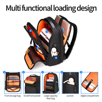 Sac à dos avec logo personnalisé pour homme, Oxford spinning business casual business expansion business antivol 17 inch computer