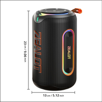 Altavoz Inalámbrico para Exteriores Zealot MP1 de 60 W, Último Modelo en Venta, Portátil, Resistente al Agua, Subwoofer, Boombox, Altavoz Inalámbrico para Fiestas