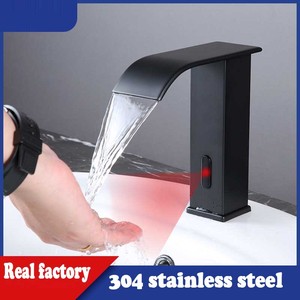 आधुनिक सर्वश्रेष्ठ स्टेनलेस स्टील स्वचालित सेंसर बुद्धिमान ठंडा और गर्म पानी सेंसर बेसिन नल मिक्सर सिंक नल इंफ्रारेड - Product Image 2