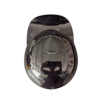 BYB/RNG negro brillante gorra de béisbol Retro medio sombrero casco Pedal luz gorra casco de motocicleta