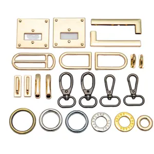 Manufacturer's Wholesale Ring Buckle Different Types Of Bag Accessories Hardware Parts Alloy Swivel Spring Pin Buckle Snap Hook