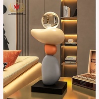 HJ HOME Lampe de table échantillon de luxe de forme irrégulière Décoration d'hôtel Salon Cabinet Art Ornement Présentoir de table
