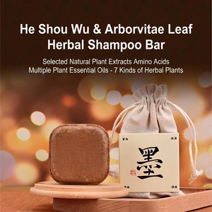 Savon Shampooing Naturel aux Herbes avec Platycladus Orientalis & Polygonum Multiflorum, Contrôle des Pellicules et Soulagement des Démangeaisons pour les Soins Capillaires - Product Image 5