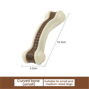 Prodotti per Animali Domestici: Osso da Masticare Indistruttibile per Cani, Giocattolo Durevole al Gusto di Manzo in Nylon per Cani Aggressivi - Product Image 4