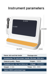 Analyseur professionnel de cheveux d'outil de cuir chevelu de trichologue professionnel de 10 pouces pour l'usage de salon et à la maison - Product Image 5