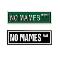 Broches émaillées amusantes 'No Mames Way' au design mexicain créatif, badges de revers pour sacs à dos, bijoux cadeaux pour enfants et amis