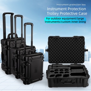 Không thấm nước an ninh container <span class=keywords><strong>ABS</strong></span> nhựa bánh hành lý PP kỹ thuật nhựa trường hợp cụ chống sốc - Product Image 3