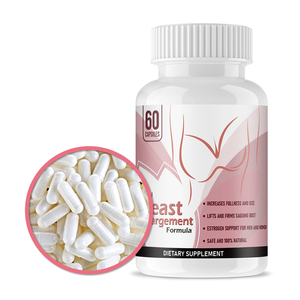 OEM 1000mg Vegane Brustvergrößerungskapseln Natürliches Kräuterergänzungsmittel zur Unterstützung der Brustvergrößerung und -straffung bei Frauen - Product Image 1