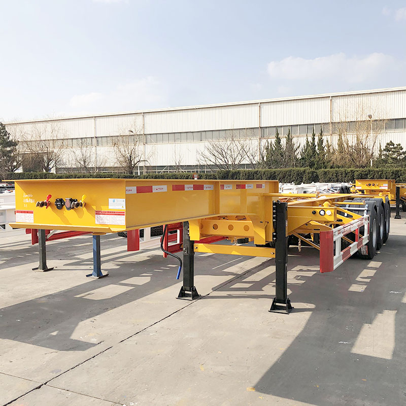 40ft Gooseneck Iso Tank Container Skeleton Trailer for Sale