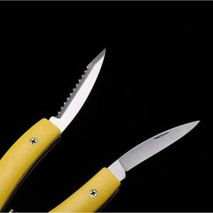 Ztc464 คีมตกปลา สแตนเลส สีเหลือง เครื่องมือตัดแบบพกพาสำหรับสายตกปลากลางแจ้งและตะขอ - Product Image 5