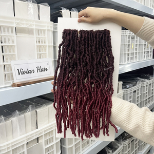 Lot de 3 <span class=keywords><strong>mèches</strong></span> synthétiques Nu <span class=keywords><strong>Locks</strong></span> de 18 pouces, 36 brins, tresses souples au <span class=keywords><strong>crochet</strong></span>, fausses <span class=keywords><strong>locks</strong></span> Goddess pour femmes noires - Product Image 2