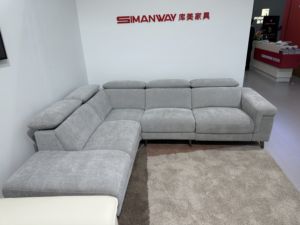 Divano Angolare Elettrico OEM a 4 Posti con Poggiatesta Regolabile, Reclinabile a Forma di L <span class=keywords><strong>in</strong></span> Spugna per Hotel di Lusso - Product Image 5