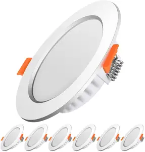 Spot lumineux LED encastrable sans cadre, éclairage d'intérieur, luminaire de plafond, lumière à intensité réglable, 3/5/6/9/12/15/18/24W, 1 unité